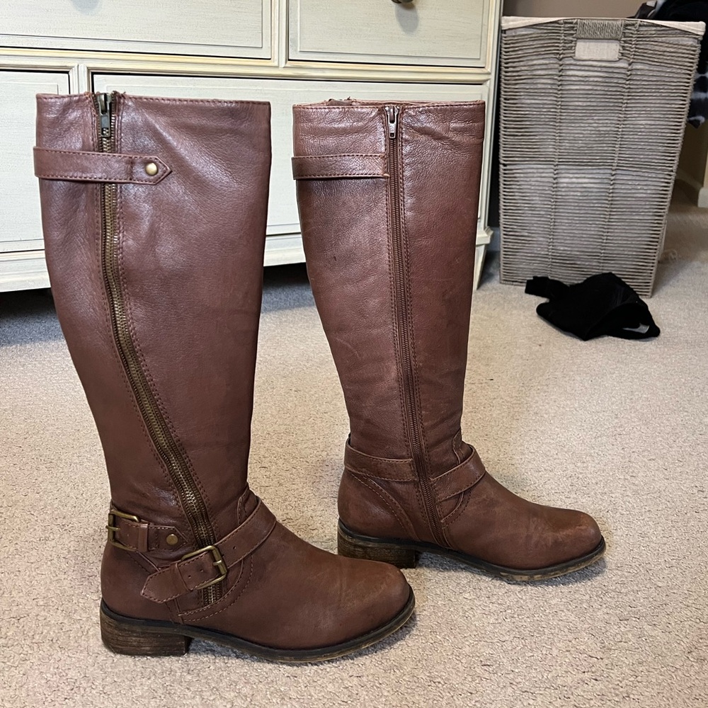 Brown Leather Boots
